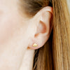 Gold Cloud Flatback Waterproof Stud Earrings - Freshie & Zero Studio Shop