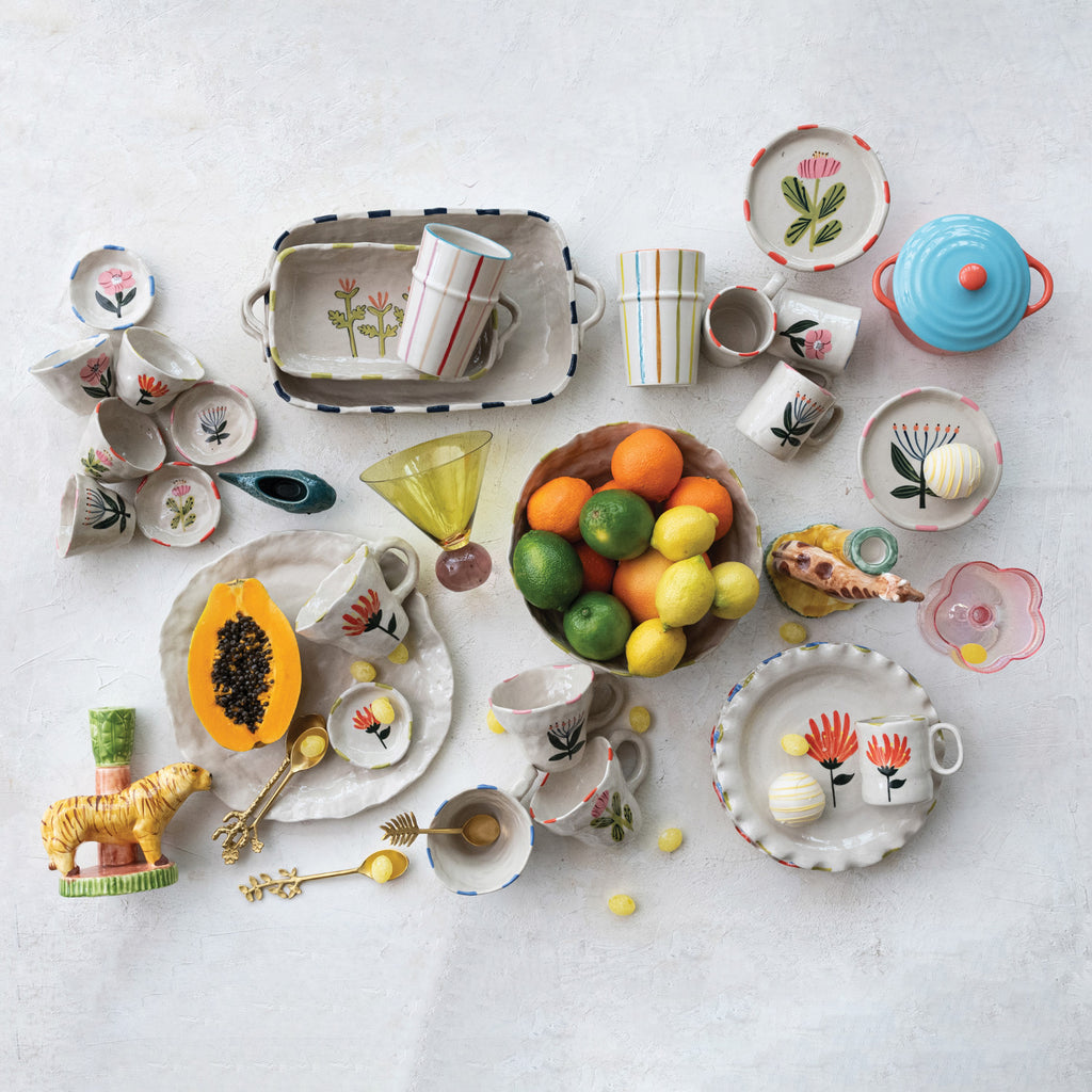 Stoneware Flower Dish - Freshie & Zero Studio Shop