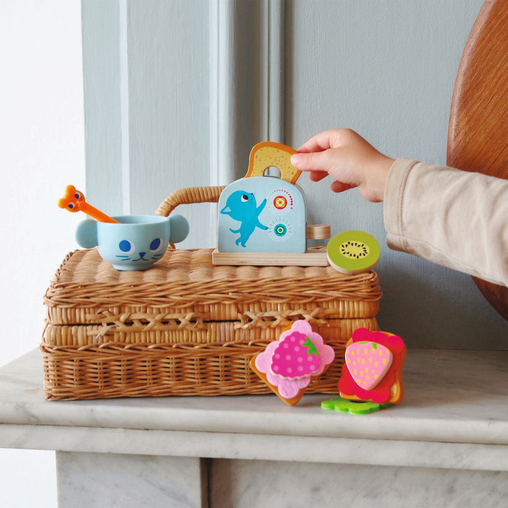 Kitten's Breakfast Wooden Playset - Freshie & Zero Studio Shop