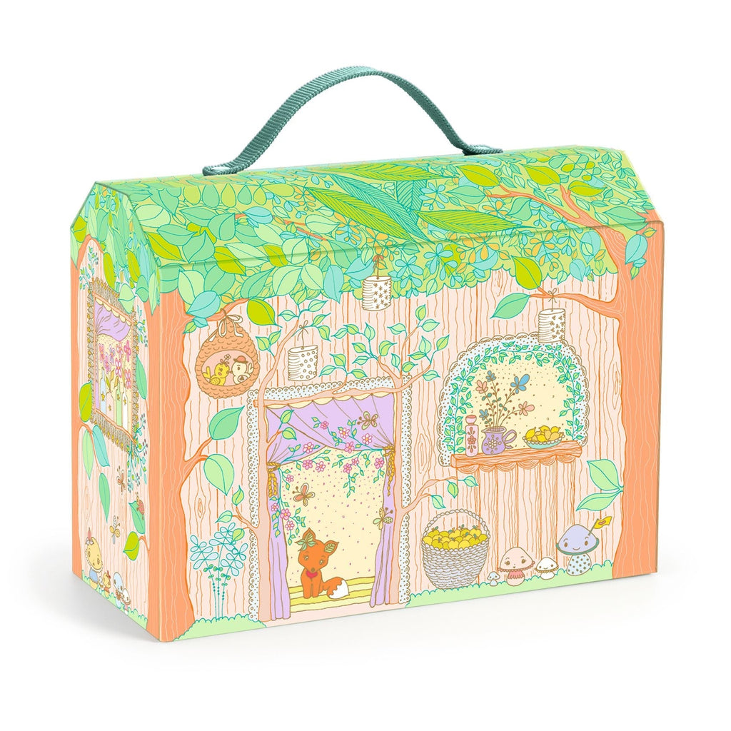 Sylvia & Fox's House in the Forest Tinyly Play Set - Freshie & Zero Studio Shop