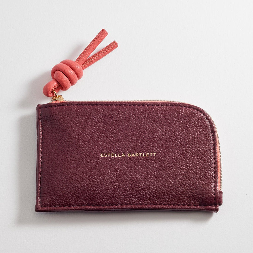 Burgundy Knot Card Wallet by Estella Bartlett - Freshie & Zero Studio Shop