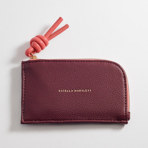 Burgundy Knot Card Wallet by Estella Bartlett - Freshie & Zero Studio Shop