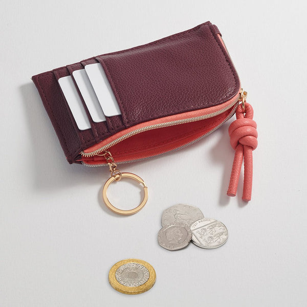 Burgundy Knot Card Wallet by Estella Bartlett - Freshie & Zero Studio Shop