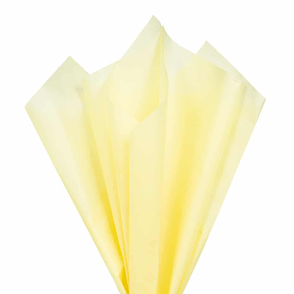 Pastel Yellow Solid Tissue Paper - Freshie & Zero Studio Shop