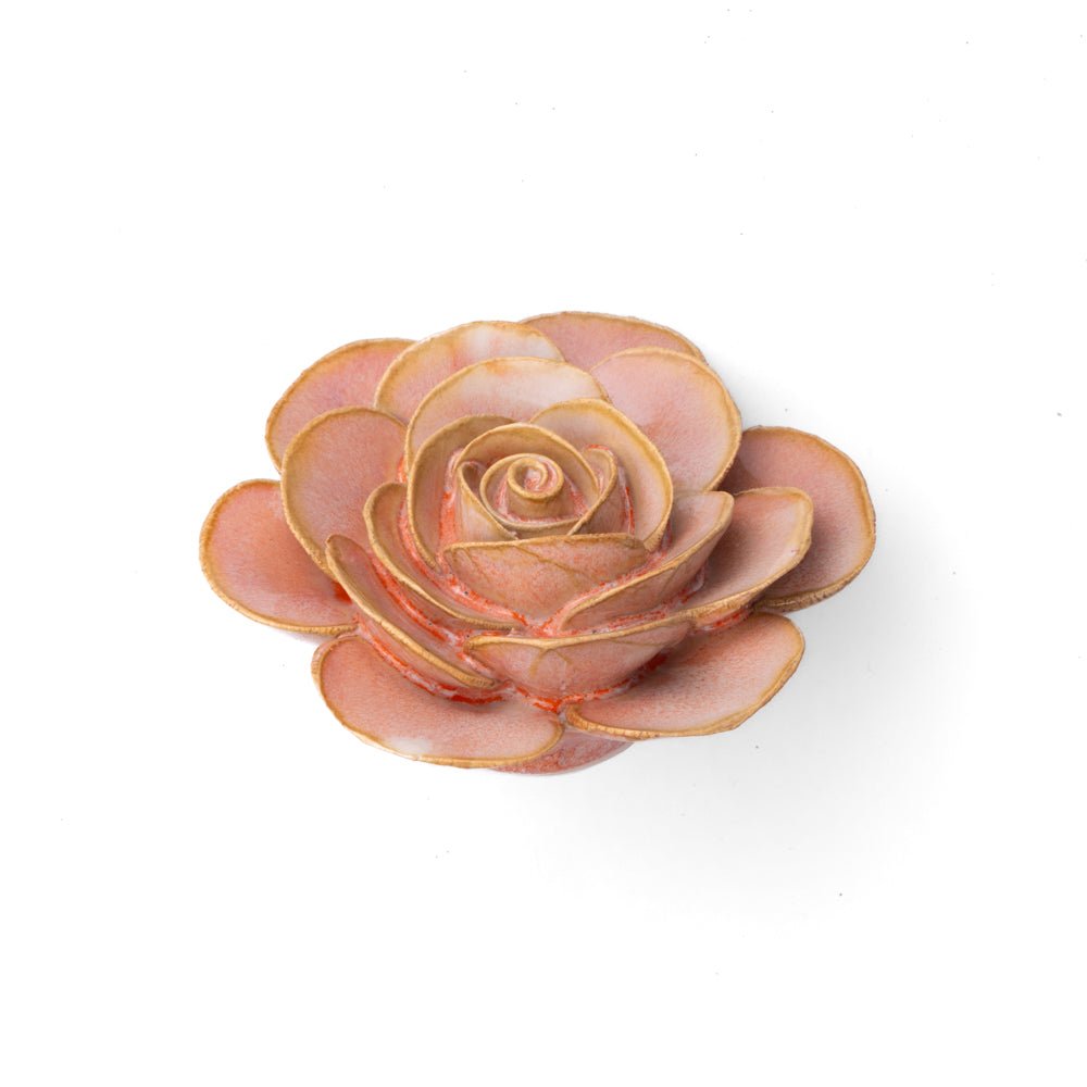 France Collection Ceramic Flower: 4" Pink Ranunculus - Freshie & Zero Studio Shop