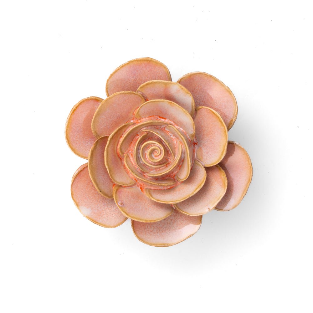France Collection Ceramic Flower: 4" Pink Ranunculus - Freshie & Zero Studio Shop