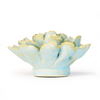 France Collection Ceramic Wall Flower: 3.5" Robin's Egg Blue French Marigold - Freshie & Zero Studio Shop