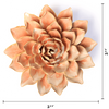 Ceramic Wall Flower: 5.25" Peach Pink Madonna Azalea - Freshie & Zero Studio Shop