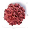 Ceramic Wall Flower: 4.25" Blush Pink Tundra Carnation - Freshie & Zero Studio Shop