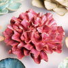 Ceramic Wall Flower: 4.25" Blush Pink Tundra Carnation - Freshie & Zero Studio Shop