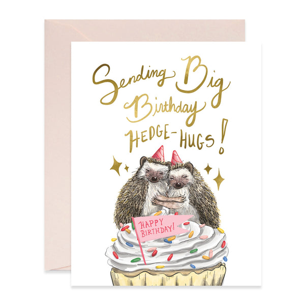 Hedge Hugs Birthday Card - Freshie & Zero Studio Shop