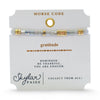 Gratitude: Morse Code Tila Bracelet - Freshie & Zero Studio Shop