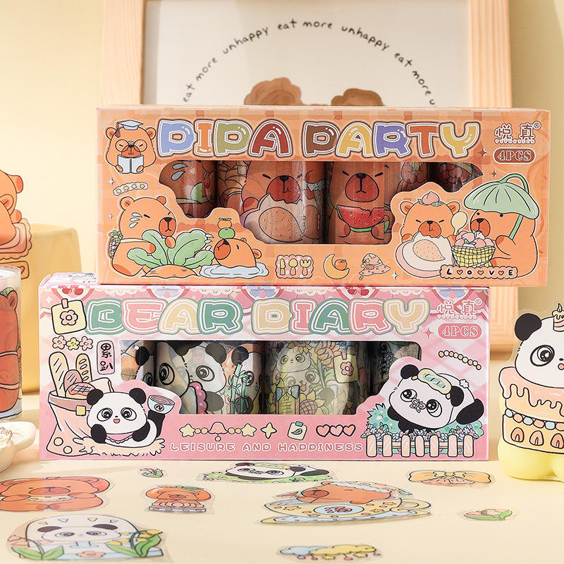 Panda Waterproof Sticker Rolls - Freshie & Zero Studio Shop