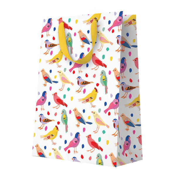 Vibrant Birds Large Gift Bag - Freshie & Zero Studio Shop