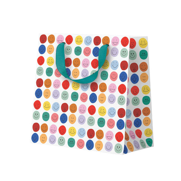 Colorful Smiley Faces Mini Gift Bag - Freshie & Zero Studio Shop