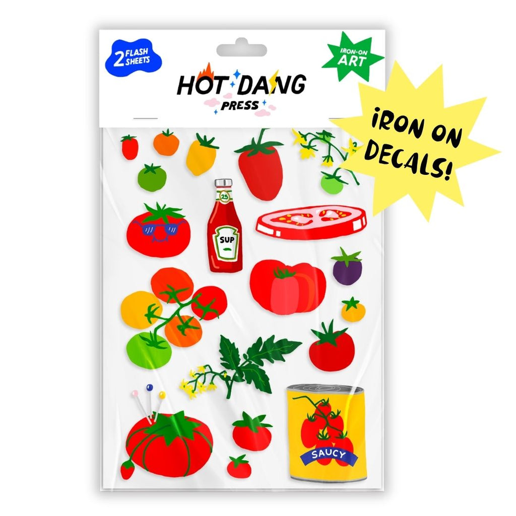 All Tomatoes Sheet Set Iron-On Art - Freshie & Zero Studio Shop