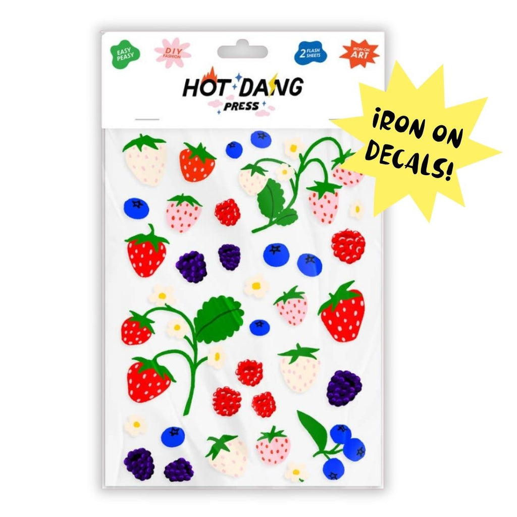 Oops All Berries Sheet Set Iron-On Art - Freshie & Zero Studio Shop