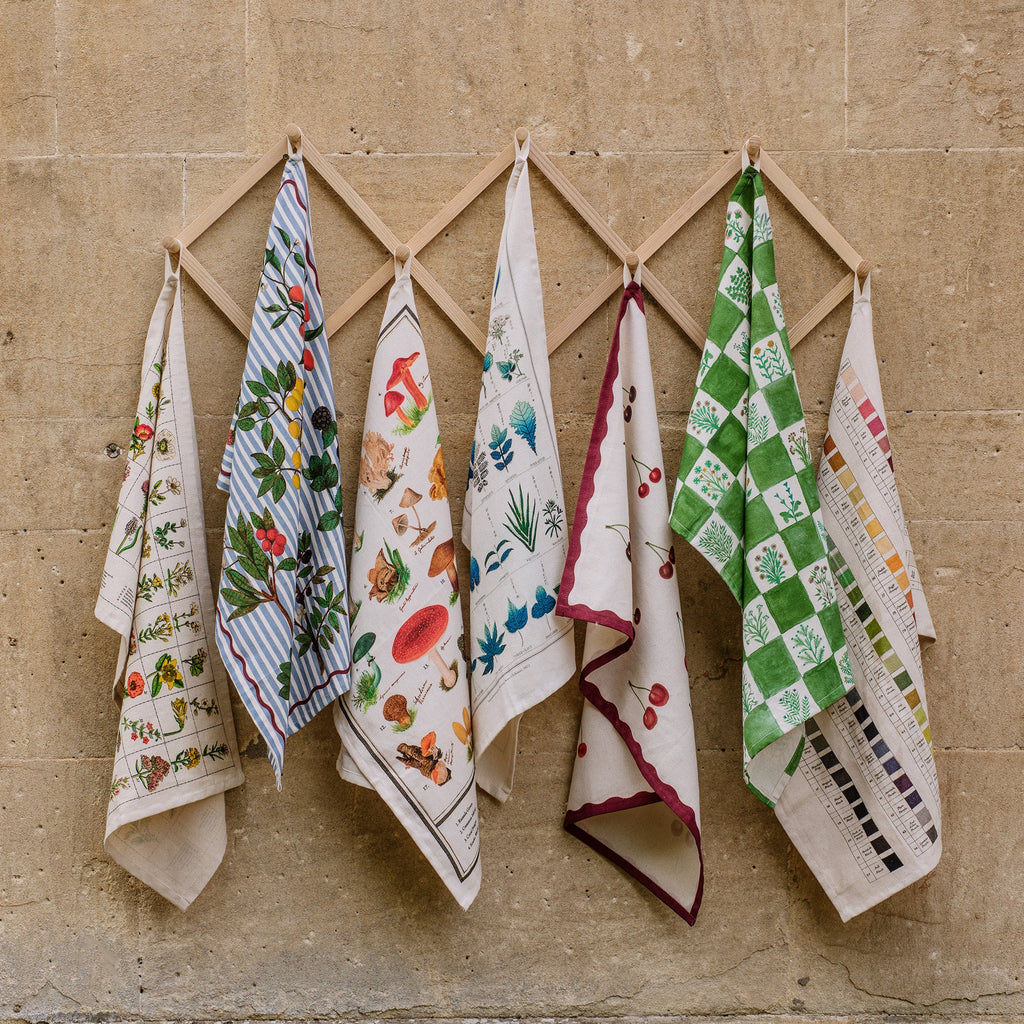 15th Century Illustrated Herbs Tea Towel - Freshie & Zero Studio Shop