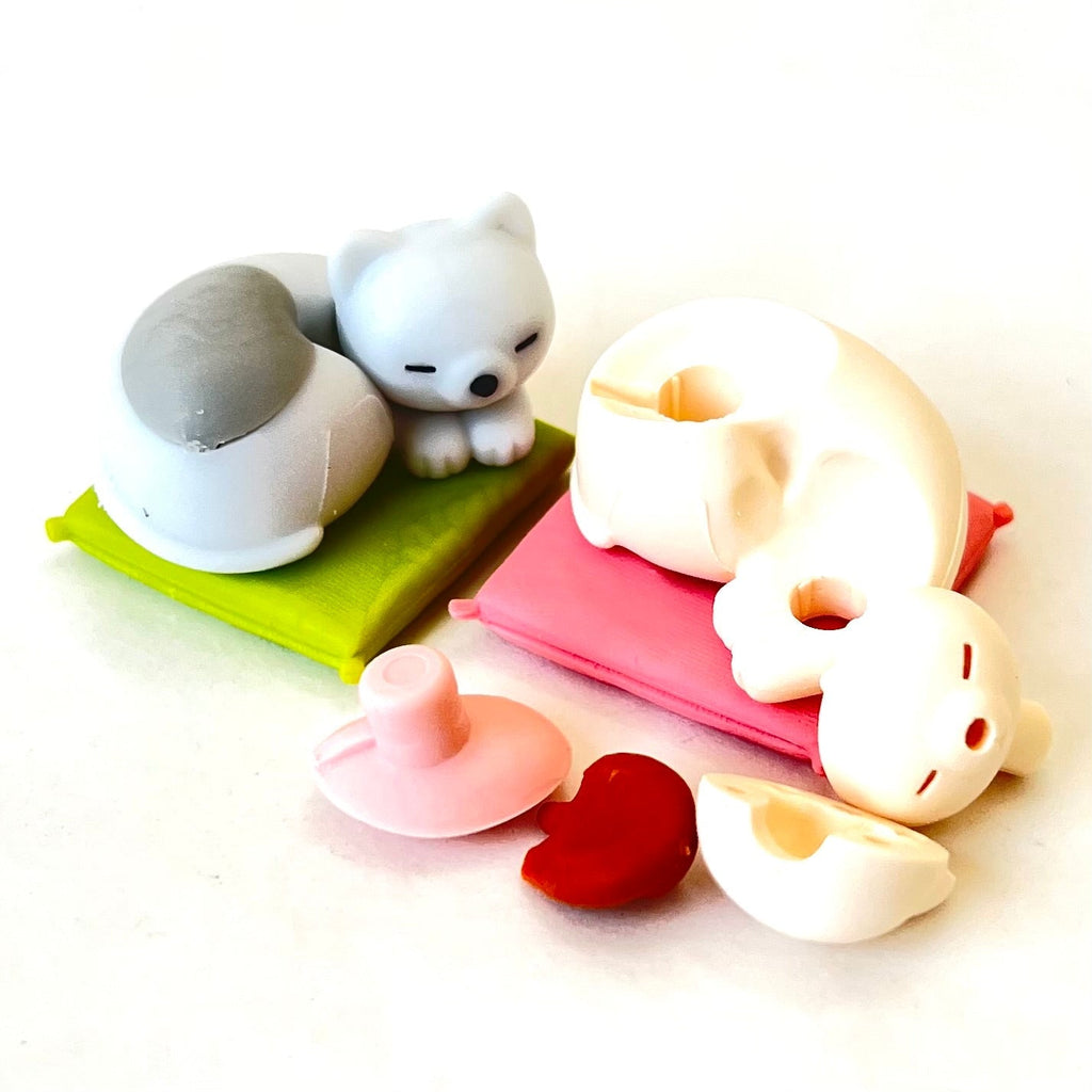 Iwako Cat and Mouse Eraser Set of 7 - Freshie & Zero Studio Shop