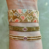Powder Slim Cream Beaded Bracelet - Freshie & Zero Studio Shop