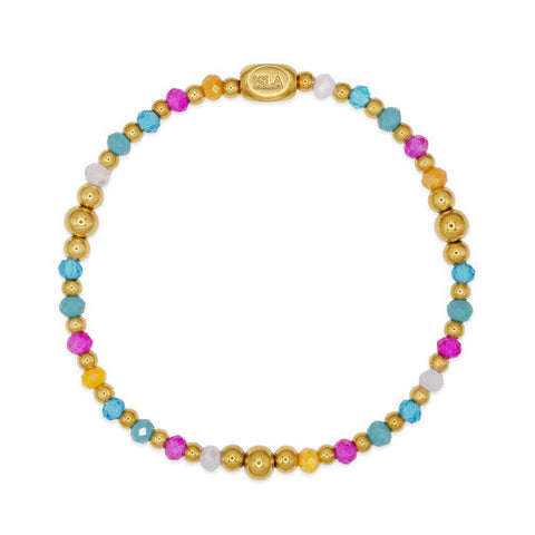 Coastal Crystals Stretch Bracelet by ISLA - Freshie & Zero Studio Shop