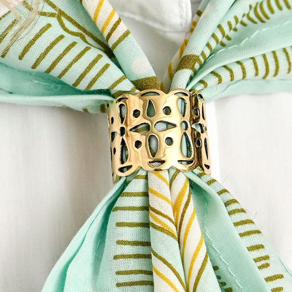 Tula Brass Bandana Slide Ring by Handker - Freshie & Zero Studio Shop