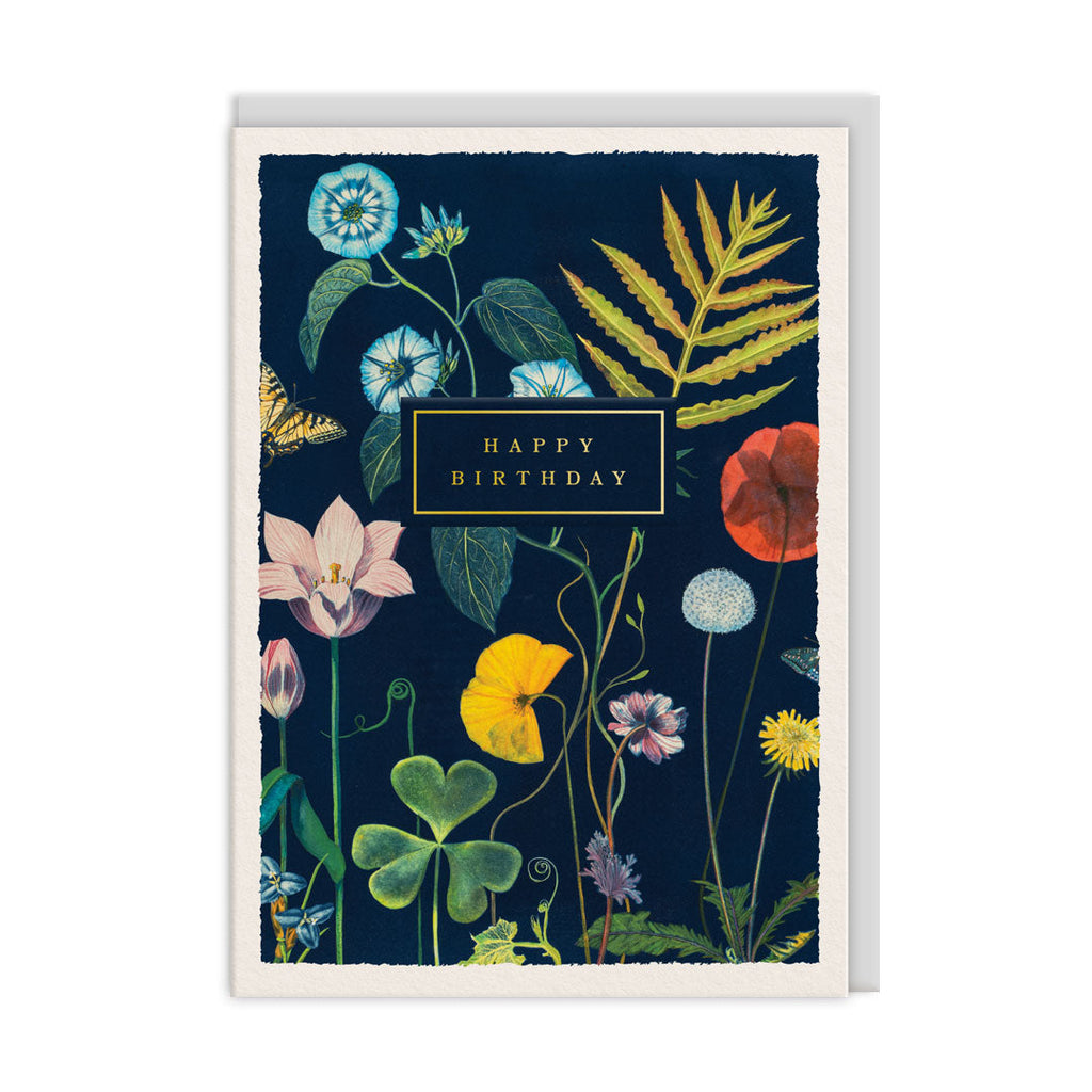 Vintage Florals Birthday Card - Freshie & Zero Studio Shop