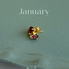 Birthstone Teardrop Gold Stud Earrings - Freshie & Zero Studio Shop