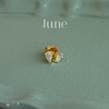 Birthstone Teardrop Gold Stud Earrings - Freshie & Zero Studio Shop