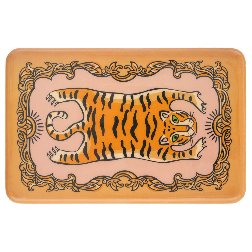 Retro Tiger Enamel Tray - Freshie & Zero Studio Shop