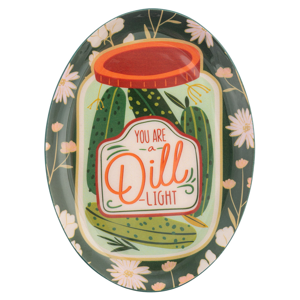 You are a Dill Light Pickles Oval Enamel Tray - Freshie & Zero Studio Shop