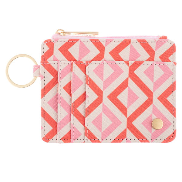 Zipper ID Wallet - Geo Diamond - Freshie & Zero Studio Shop