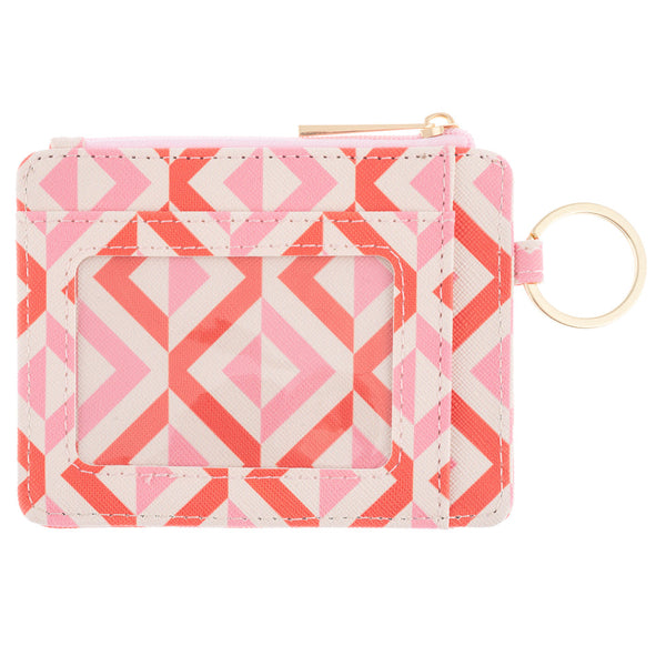 Zipper ID Wallet - Geo Diamond - Freshie & Zero Studio Shop