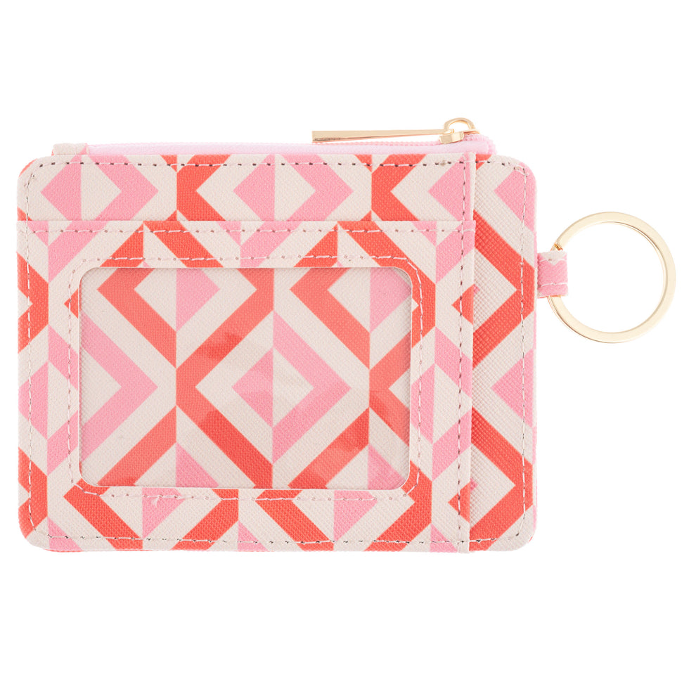 Zipper ID Wallet - Geo Diamond - Freshie & Zero Studio Shop