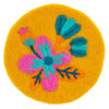Shelly Floral Felt Coasters | Set of 4 - Freshie & Zero Studio Shop