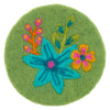Shelly Floral Felt Coasters | Set of 4 - Freshie & Zero Studio Shop