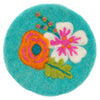 Shelly Floral Felt Coasters | Set of 4 - Freshie & Zero Studio Shop