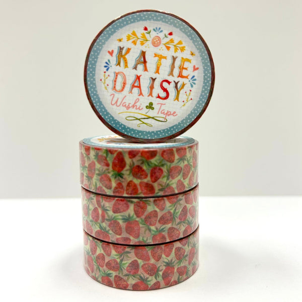 Strawberries Washi Tape - Freshie & Zero Studio Shop