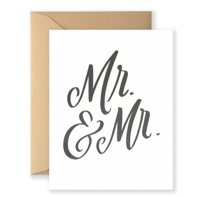 Mr. & Mr. Wedding Card - Freshie & Zero Studio Shop