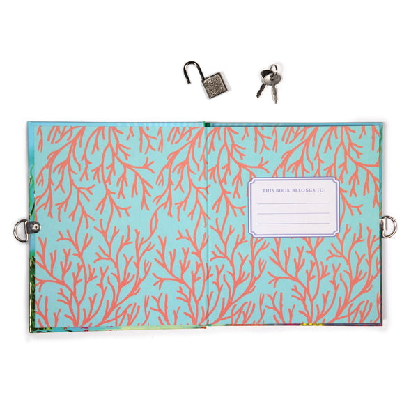 Sharks and Friends Kid's Lock & Key Diary - Freshie & Zero Studio Shop