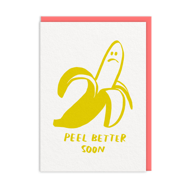 Peel Better Soon Greeting Card - Freshie & Zero Studio Shop