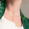 ella drop necklace with white pearl - Freshie & Zero Studio Shop