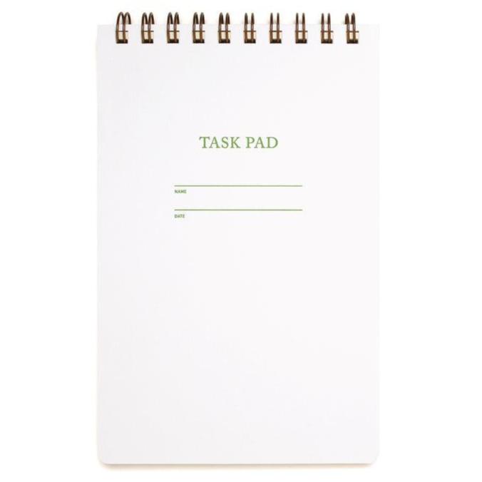 Courtside White: Task Pad Notebook by Shorthand Press - Freshie & Zero Studio Shop