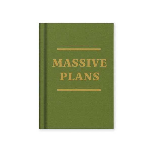 Massive Plans Mini Fabric Hardback Notebook (13275) - Freshie & Zero Studio Shop