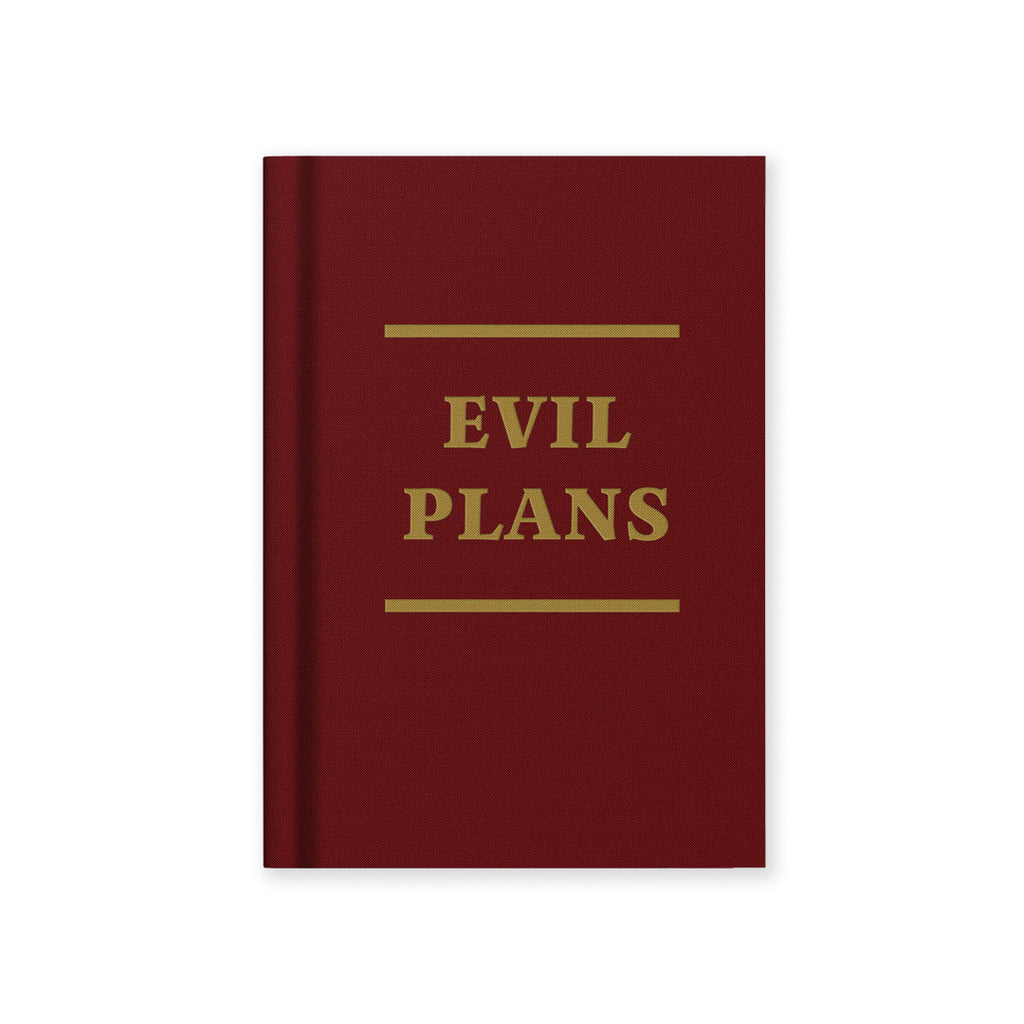 Evil Plans Mini Fabric Hardback Notebook (13277) - Freshie & Zero Studio Shop