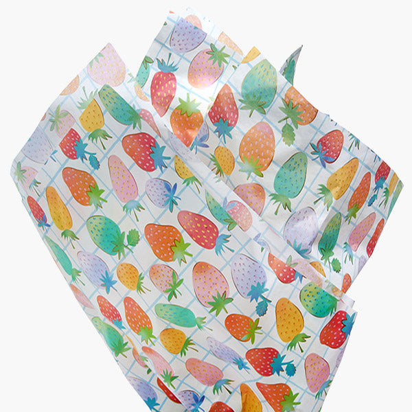 Colorful Strawberries Tissue Paper - Freshie & Zero Studio Shop