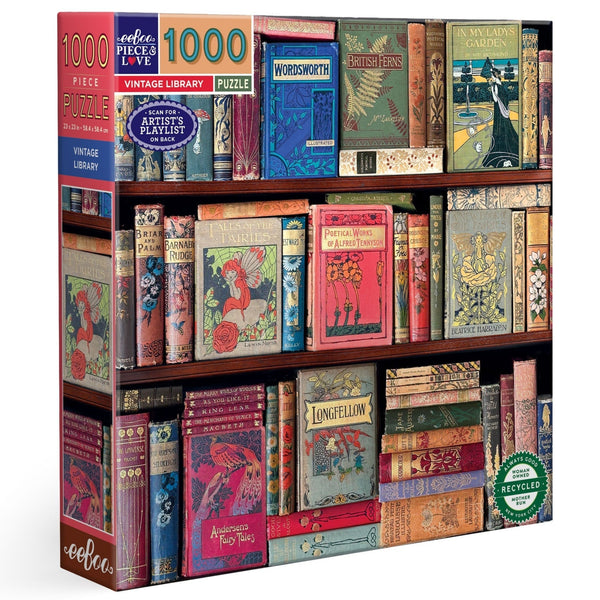 Vintage Library Jigsaw Puzzle - 1000 Pieces - Freshie & Zero Studio Shop