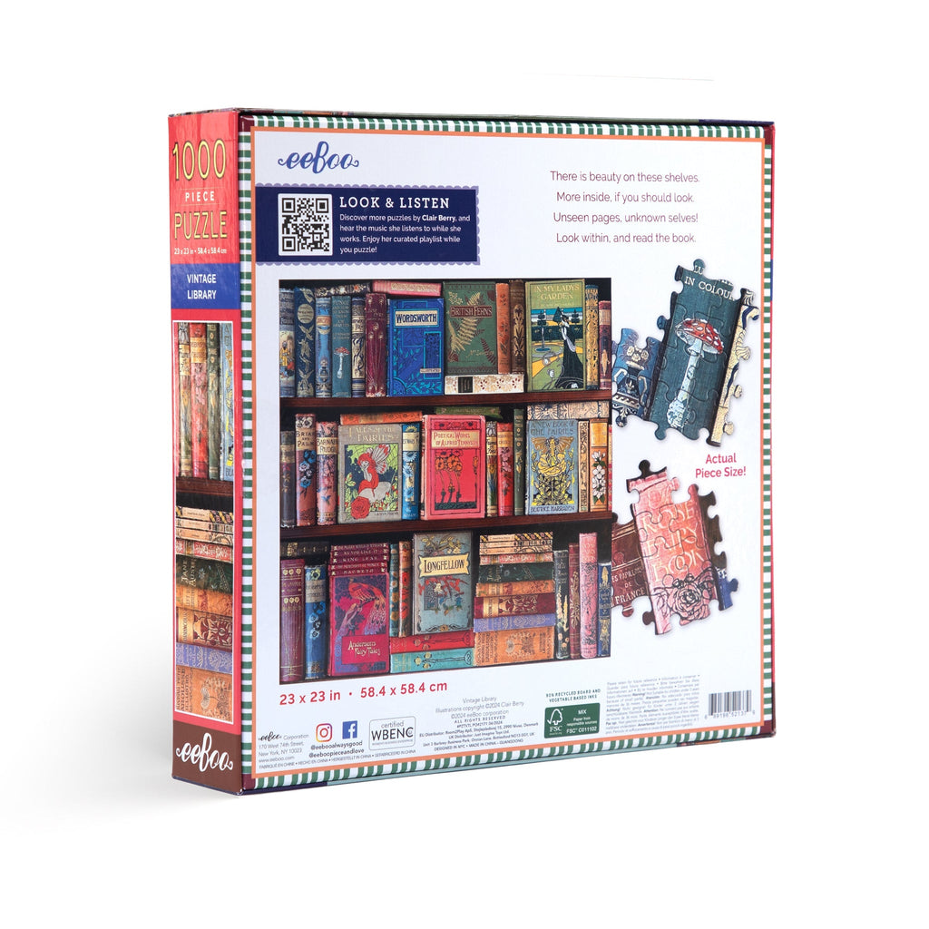 Vintage Library Jigsaw Puzzle - 1000 Pieces - Freshie & Zero Studio Shop