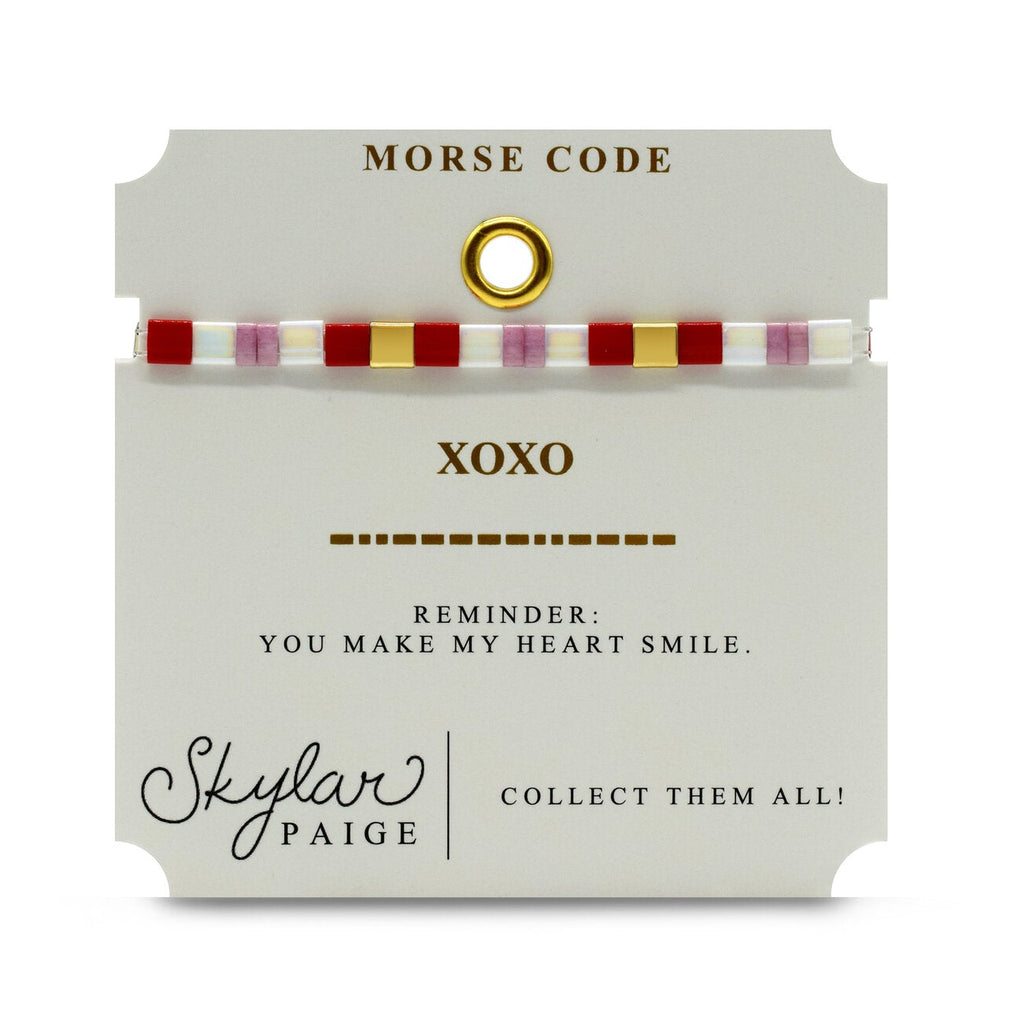 XOXO: Morse Code Tila Bracelet - Freshie & Zero Studio Shop