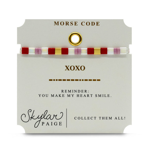 XOXO: Morse Code Tila Bracelet - Freshie & Zero Studio Shop